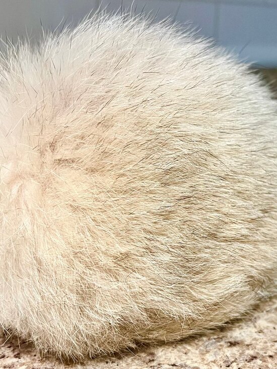 *NEW* {Genuine} Fox Fur Ear Muffs With A Chocolate Brown Velvet Headband* main image 4